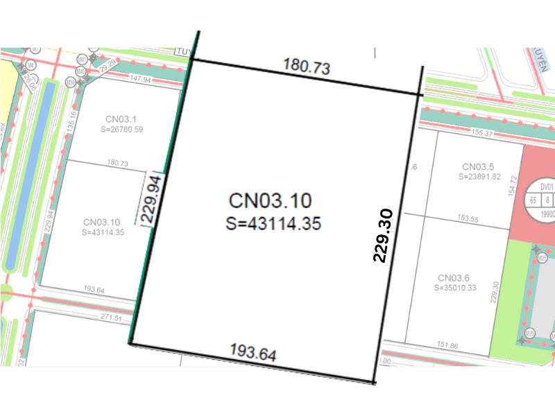 Đất công nghiệp, kho bãi CN03.10