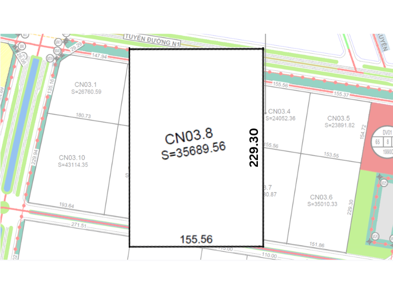 Đất công nghiệp, kho bãi CN03.8