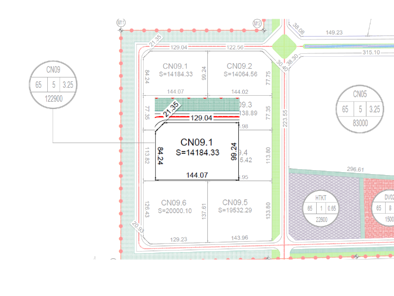 Đất công nghiệp, kho bãi CN09.1